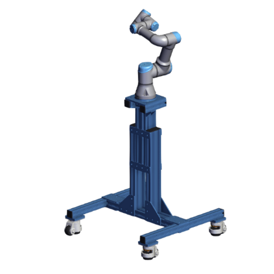 Mobile Light telescopic stand for Universal Robots